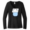 Women's Long Sleeve V Neck Tee Thumbnail
