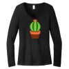 Women's Long Sleeve V Neck Tee Thumbnail